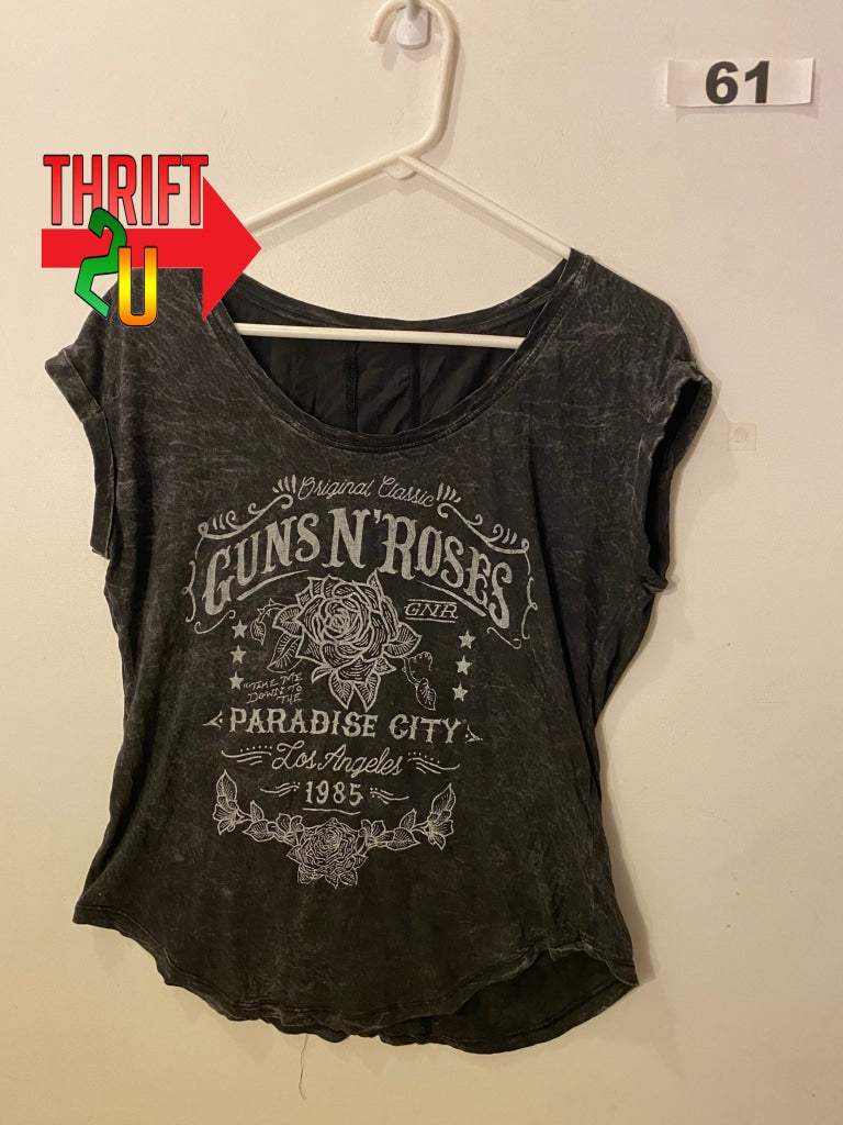 Womens L Guns N Roses Shirt