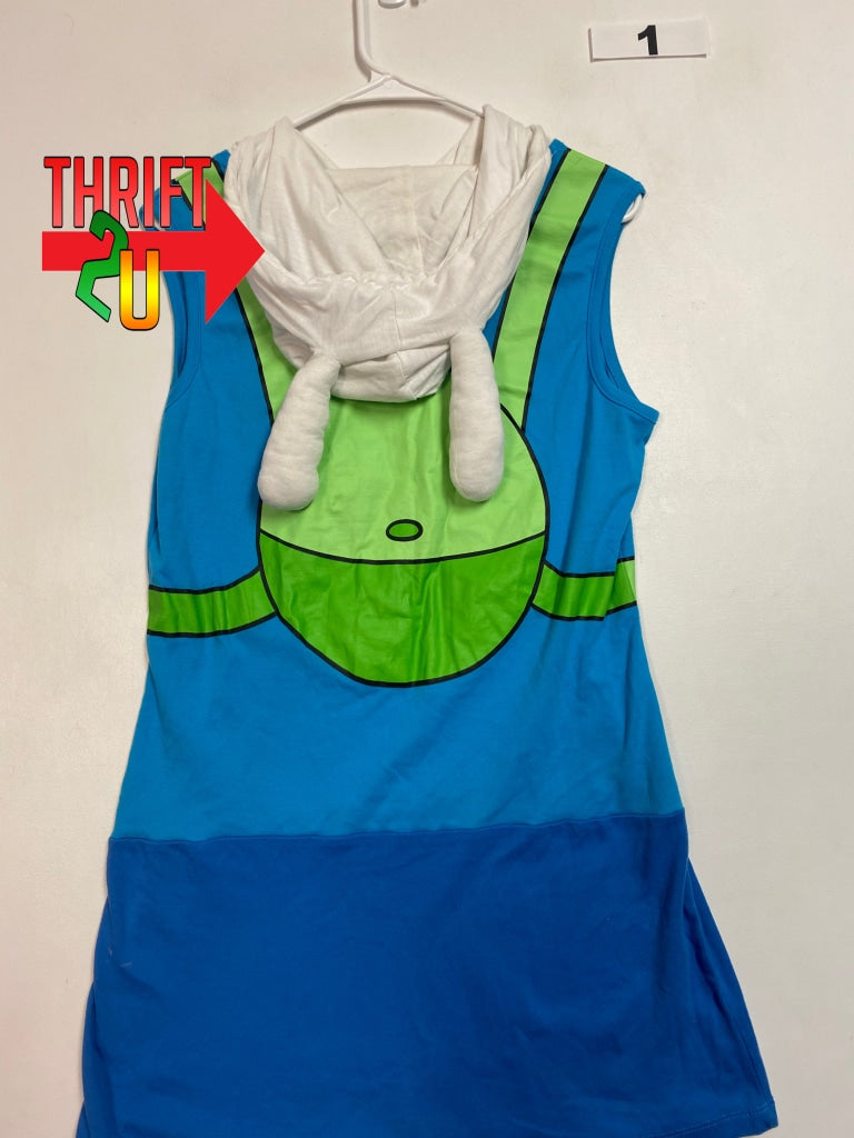 Womens Xl Adventure Time Hooded Dress