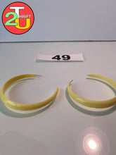 Load image into Gallery viewer, Yellow Hoop Earrings
